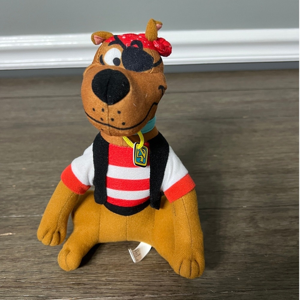 Scooby-Doo Pirate Plush Stuffed Animal Toy Hanna-Barbera Collectible Dog 8"